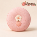 𝒁𝒖𝒙𝒒𝒆𝒗𝒓™ Pink Daisy Round Knit Cushion