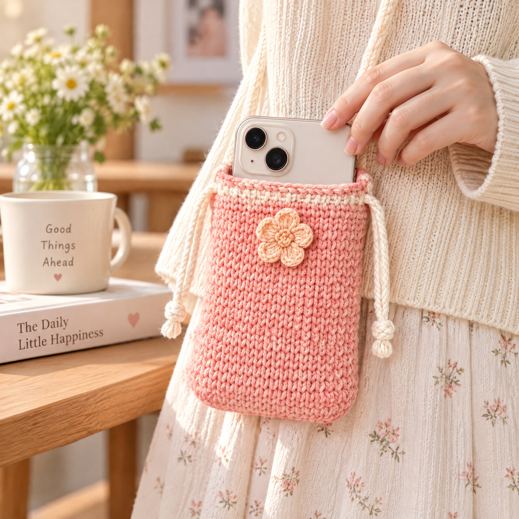 𝒁𝒖𝒙𝒒𝒆𝒗𝒓™ Daisy Crochet Phone Crossbody Bag