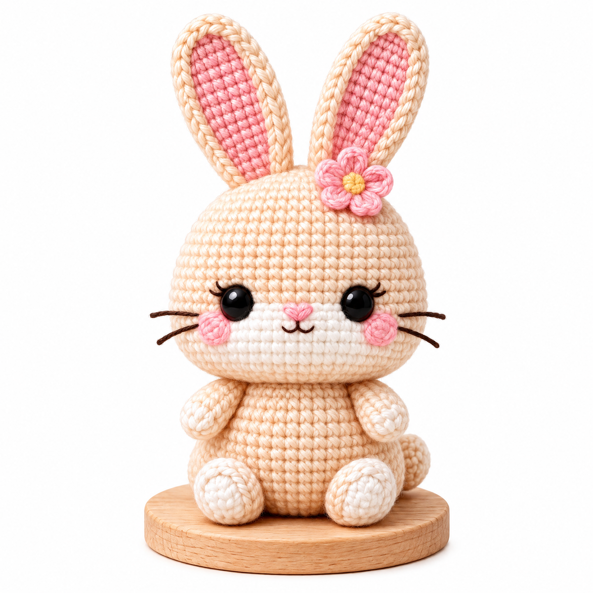 𝒁𝒖𝒙𝒒𝒆𝒗𝒓™ Flower-Ear Crochet Bunny