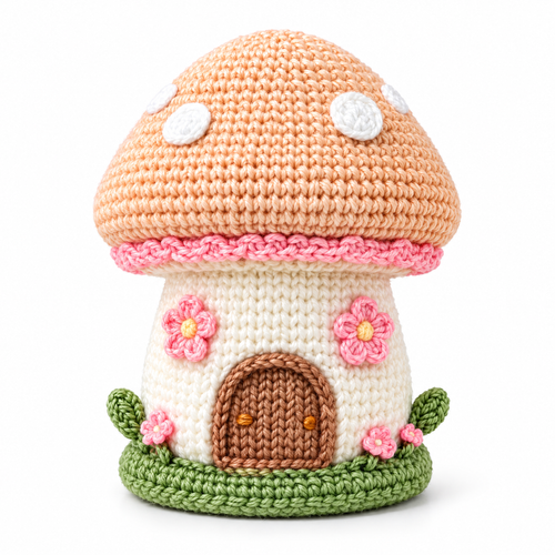 𝒁𝒖𝒙𝒒𝒆𝒗𝒓™ Daisy Mushroom Cottage Crochet Decor